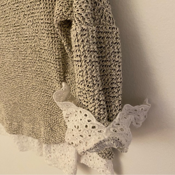 Anthropologie Saturday Sunday 3/4 Cuffed Sleeve Top Women’s Sz Small - Picture 2 of 15